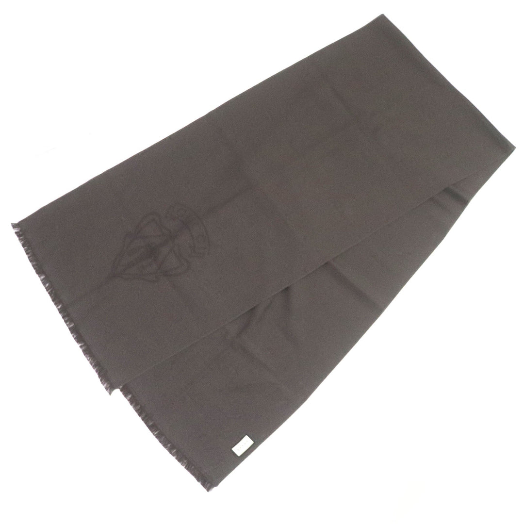 GUCCI Scarf Main: 100% wool Brown mens Used Authentic
