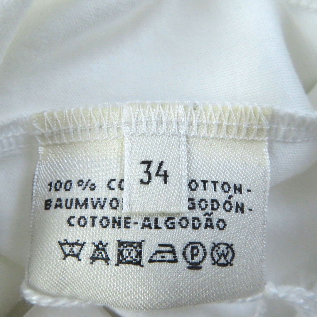 HERMES Short sleeve T-shirt Main: 100% cotton White pink GRAND MANAGE Women 34 Used Authentic