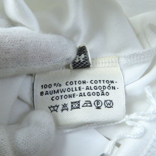 HERMES Short sleeve T-shirt Main: 100% cotton White pink GRAND MANAGE Women 34 Used Authentic