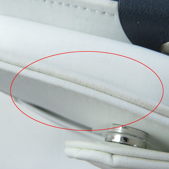 Maison Margiela Shoulder Bag SB1WD0002 Main: Leather Navy white NEW LOCK New Lock Horizontal Women Used Authentic