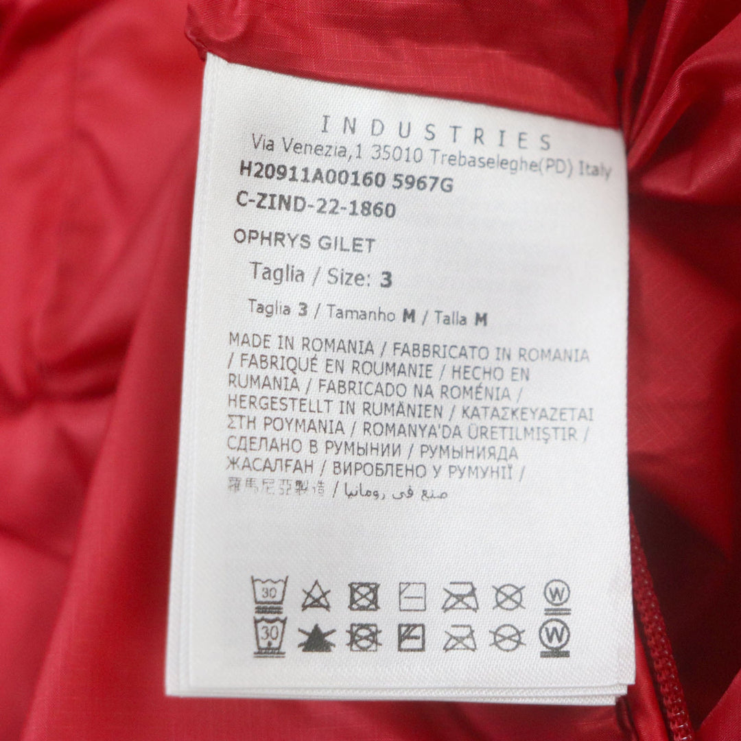 MONCLER Down vest Outer: 100% nylon, Lining: 100% nylon, Filling: 90% down, Filling: 10% feather, Hood: 100% nylon, Collar: 100% nylon, Yoke: 100% nylon Red black OPHRYS mens 3 Used Authentic