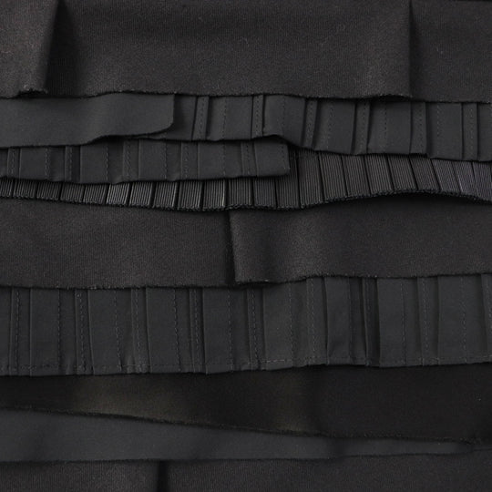 FOXEY one piece 36754 Main: 100% polyester, part: 33% rayon, part: 33% polyester, part: 29% wool, part: 5% polyurethane, other fabric: 65% polyester, 35% triacetate black Women 40 Used Authentic
