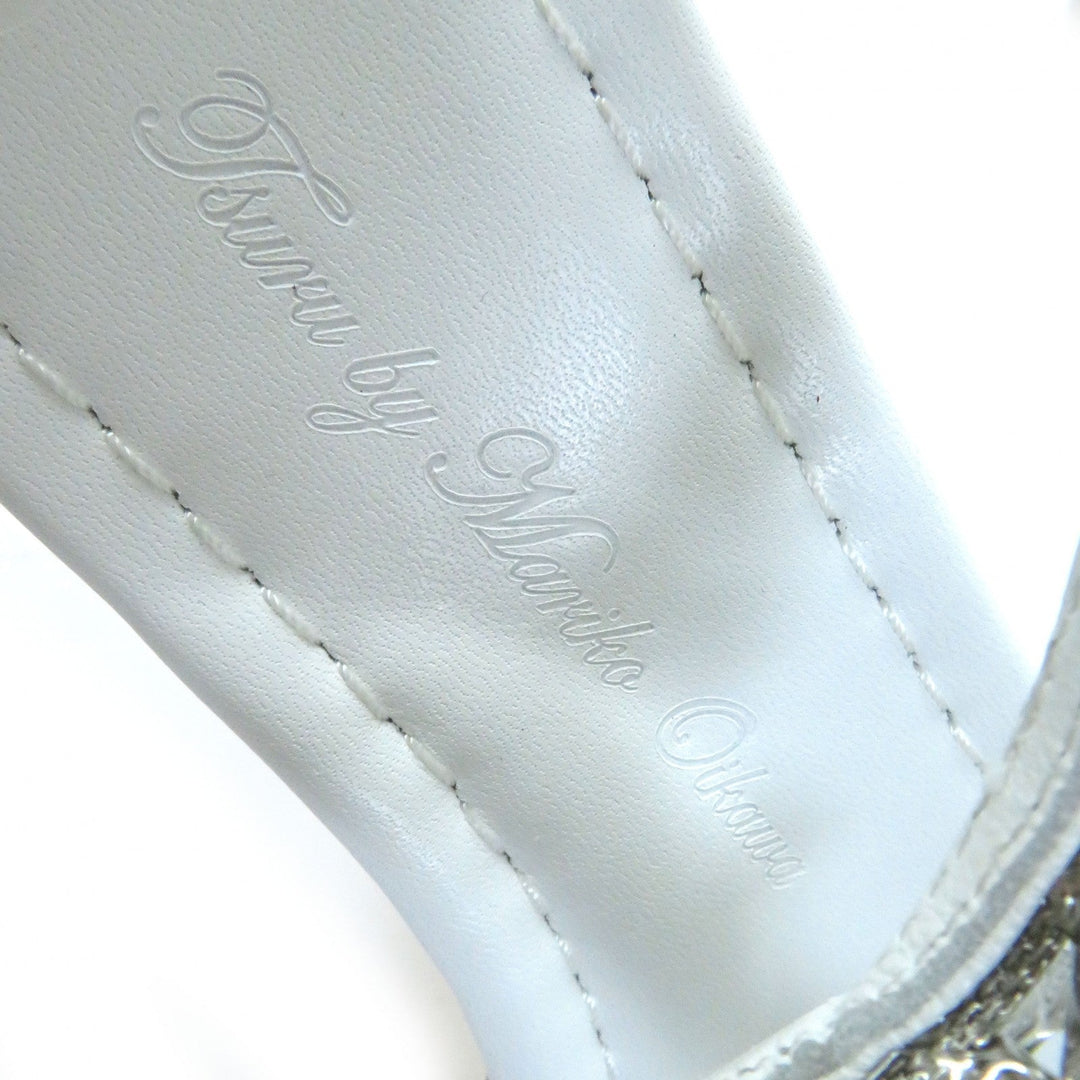 Tsuru by Mariko Oikawa Sandals Main: Leather White multicolor Minty Women 37 Used Authentic