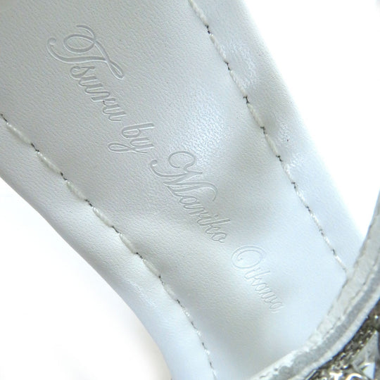 Tsuru by Mariko Oikawa Sandals Main: Leather White multicolor Minty Women 37 Used Authentic
