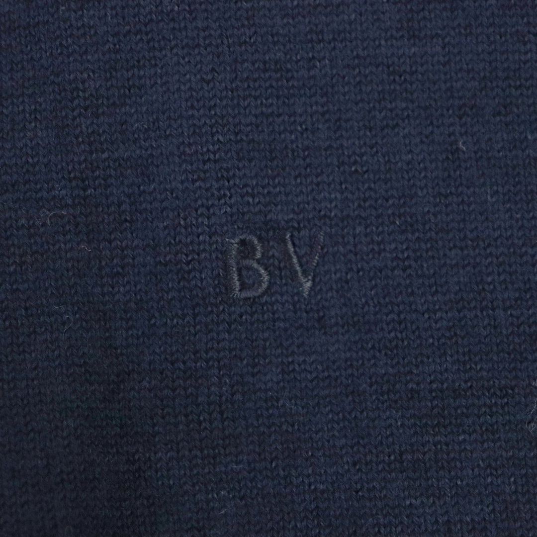 BOTTEGAVENETA knit 725774 Main: 100% wool Navy green mens L Used Authentic
