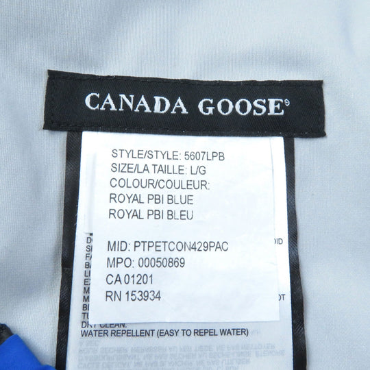 CANADA GOOSE Jacket 5607LPB Nylon blue SEABOARD JACKET LG (170/96A)