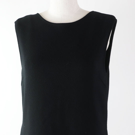 FOXEY one piece 38024 Outer: 67% rayon, Outer: 33% polyester, Part: 100% polyester, Part: 85% cotton, Part: 15% rayon black Knit Dress Lady Knit Women 38 Used Authentic