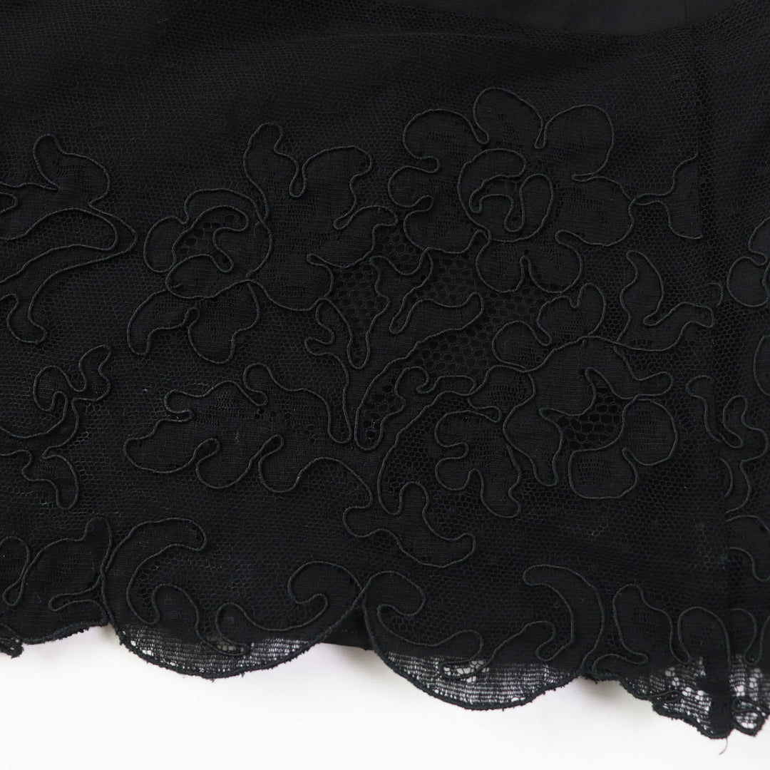FOXEY one piece 38024 Outer: 67% rayon, Outer: 33% polyester, Part: 100% polyester, Part: 85% cotton, Part: 15% rayon black Knit Dress Lady Knit Women 38 Used Authentic