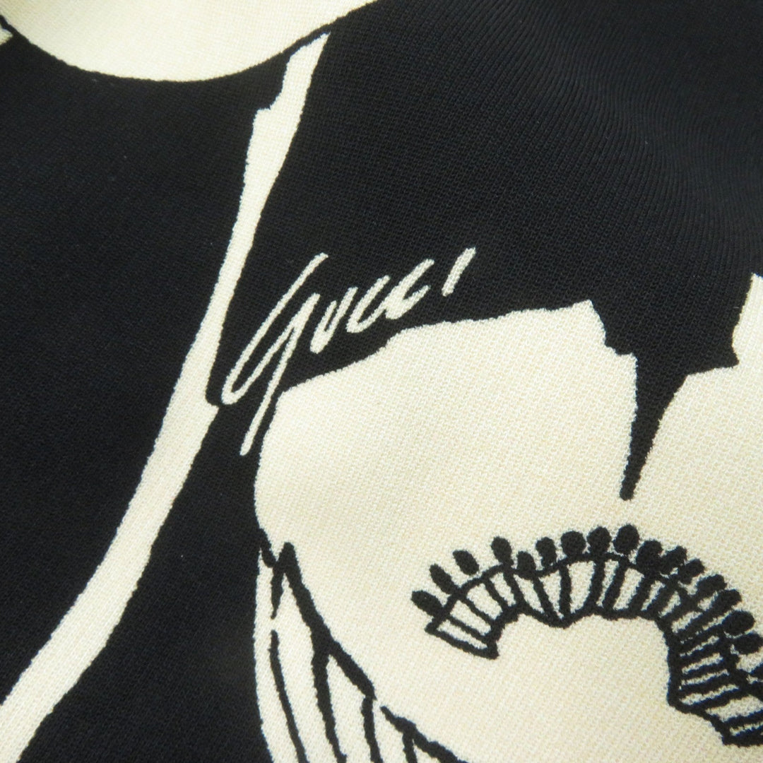 GUCCI one piece 653181 Main: 93% rayon, Main: 7% polyurethane Black beige Women M Used Authentic