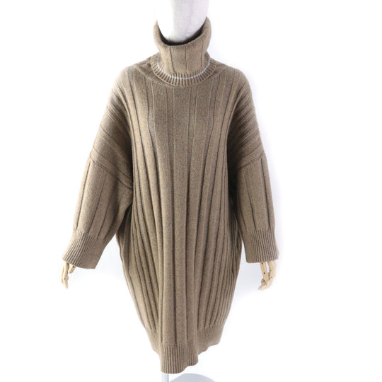 HERMES one piece Main: 100% cashmere Brown Women 34 Used Authentic