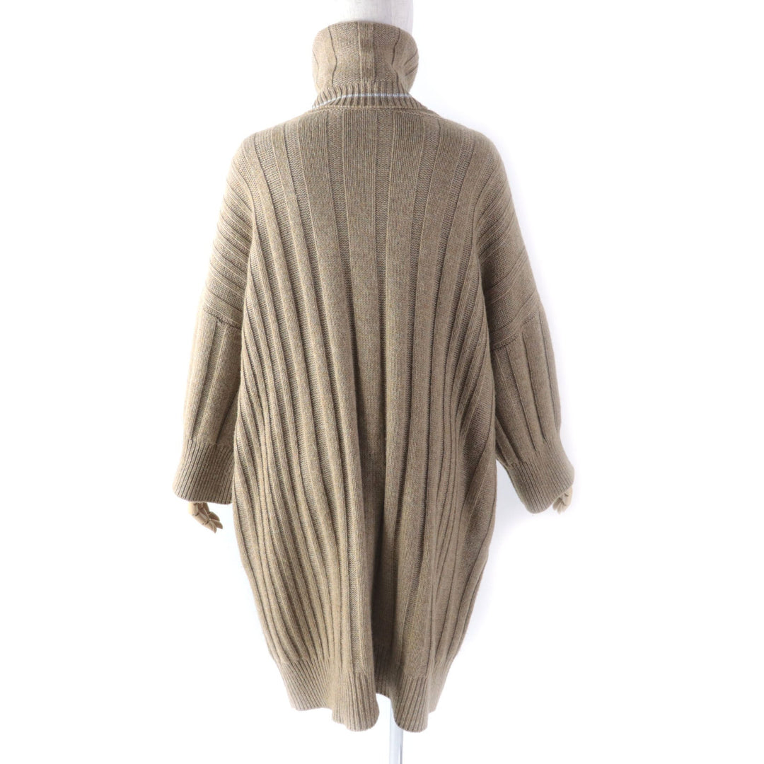 HERMES one piece Main: 100% cashmere Brown Women 34 Used Authentic