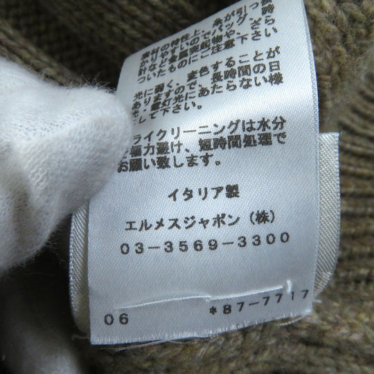 HERMES one piece Main: 100% cashmere Brown Women 34 Used Authentic