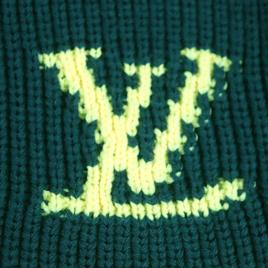 LOUIS VUITTON knit Main: 51% cotton, Main: 49% polyester Multi rasta color jamaica mens L Used Authentic