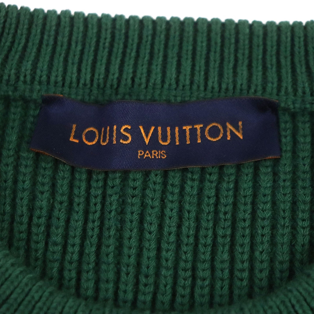 LOUIS VUITTON knit Main: 51% cotton, Main: 49% polyester Multi rasta color jamaica mens L Used Authentic
