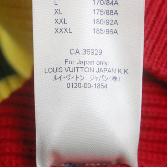 LOUIS VUITTON knit Main: 51% cotton, Main: 49% polyester Multi rasta color jamaica mens L Used Authentic