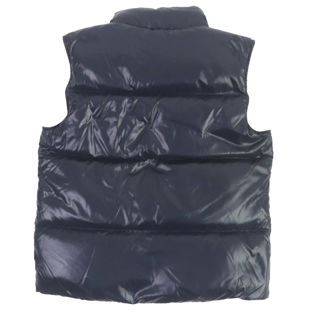 MONCLER Down vest Main: 100% nylon, Filling: 90% down, Filling: 10% feather Navy MONGINEVRO GILET mens 1 Used Authentic