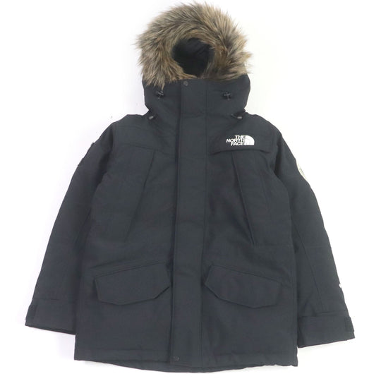 THE NORTH FACE Down jacket ND92032 Outer: 100% nylon, Lining: 100% polyester, Cuffs: 59% acrylic, 26% wool, 14% nylon, 1% polyurethane, Hood fur part/pile: 80% acrylic, 20% acrylic, Base fabric: 100% polyester black Antarctica Parka mens S Used Authentic