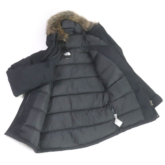 THE NORTH FACE Down jacket ND92032 Outer: 100% nylon, Lining: 100% polyester, Cuffs: 59% acrylic, 26% wool, 14% nylon, 1% polyurethane, Hood fur part/pile: 80% acrylic, 20% acrylic, Base fabric: 100% polyester black Antarctica Parka mens S Used Authentic