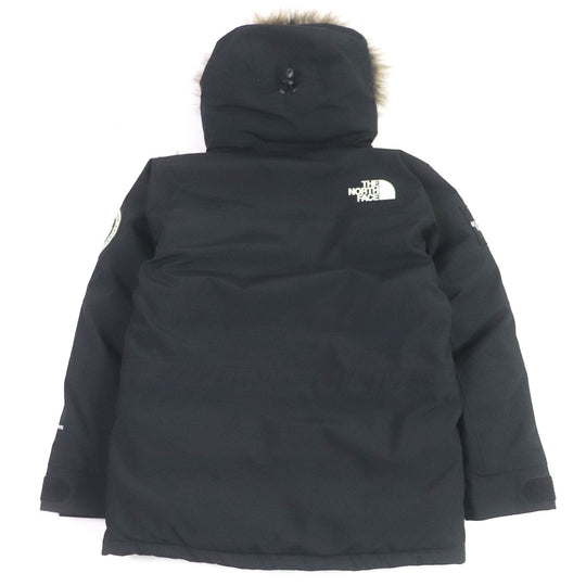 THE NORTH FACE Down jacket ND92032 Outer: 100% nylon, Lining: 100% polyester, Cuffs: 59% acrylic, 26% wool, 14% nylon, 1% polyurethane, Hood fur part/pile: 80% acrylic, 20% acrylic, Base fabric: 100% polyester black Antarctica Parka mens S Used Authentic