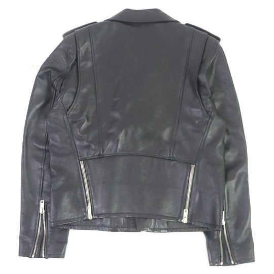 CELINE Riders jacket 2E158599E Outer: Leather, Lining: Cupra 68%, Lining: Cotton 32% black mens 50 Used Authentic