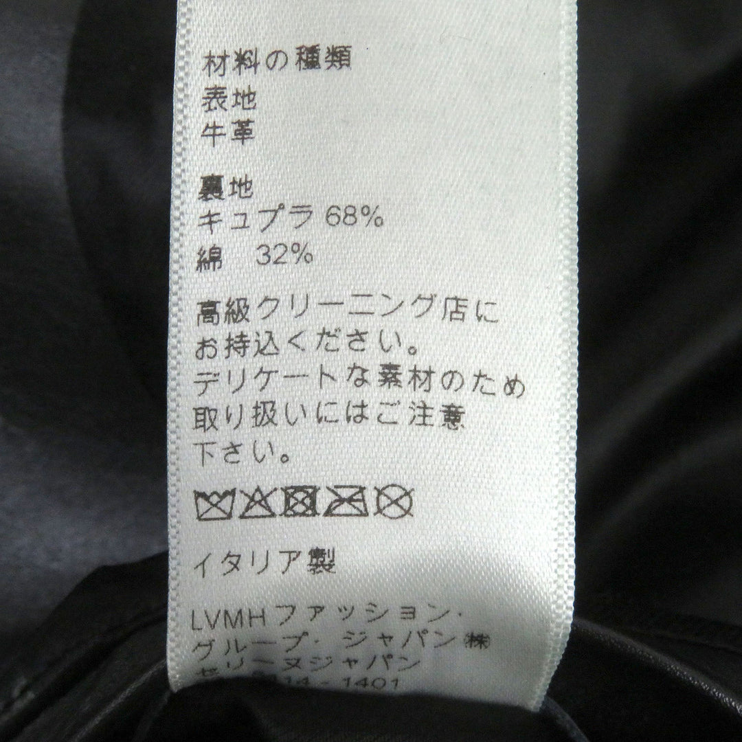 CELINE Riders jacket 2E158599E Outer: Leather, Lining: Cupra 68%, Lining: Cotton 32% black mens 50 Used Authentic