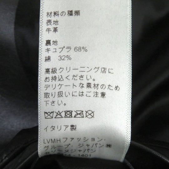 CELINE Riders jacket 2E158599E Outer: Leather, Lining: Cupra 68%, Lining: Cotton 32% black mens 50 Used Authentic