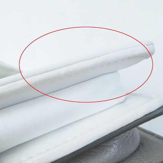 Maison Margiela Shoulder Bag SB1WD0002 Main: Leather Gray white NEW LOCK New Lock Horizontal Women Used Authentic