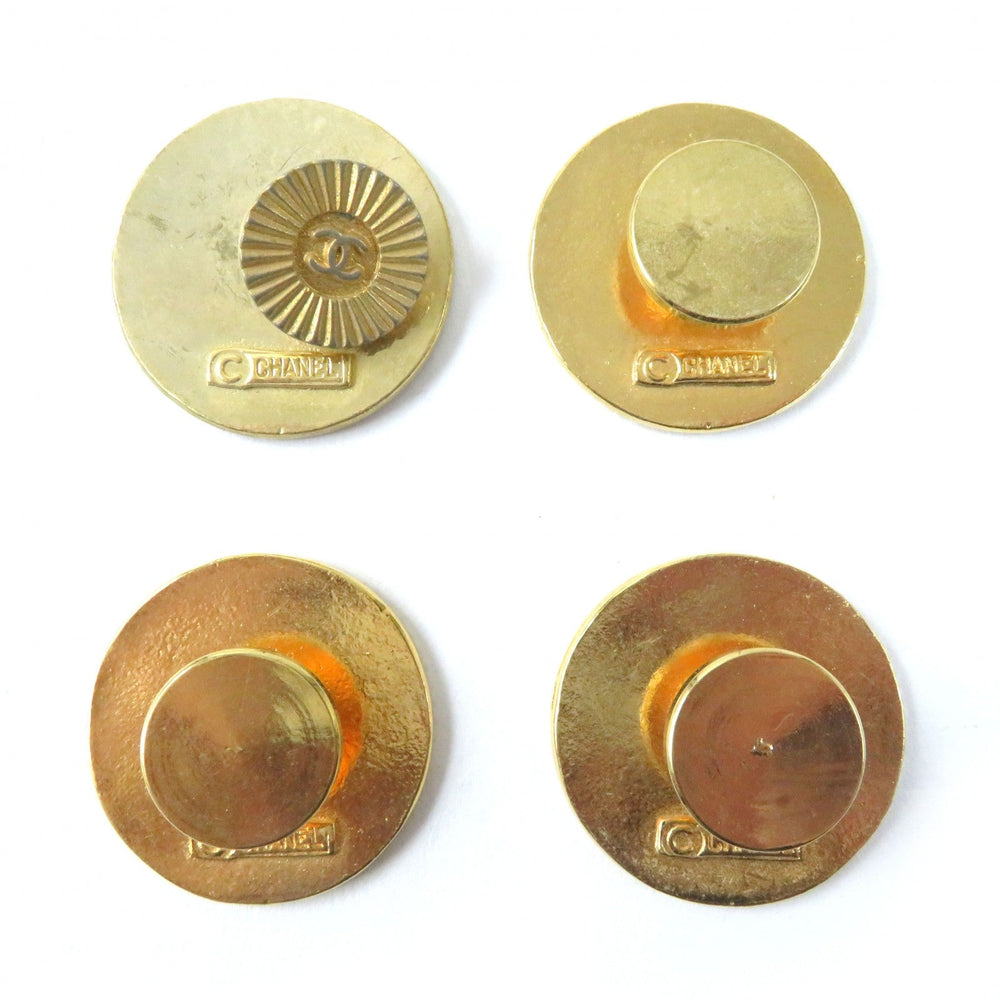 CHANEL Other accessories metal gold Buttons, set of 4 COCO Mark vintage Women Used Authentic