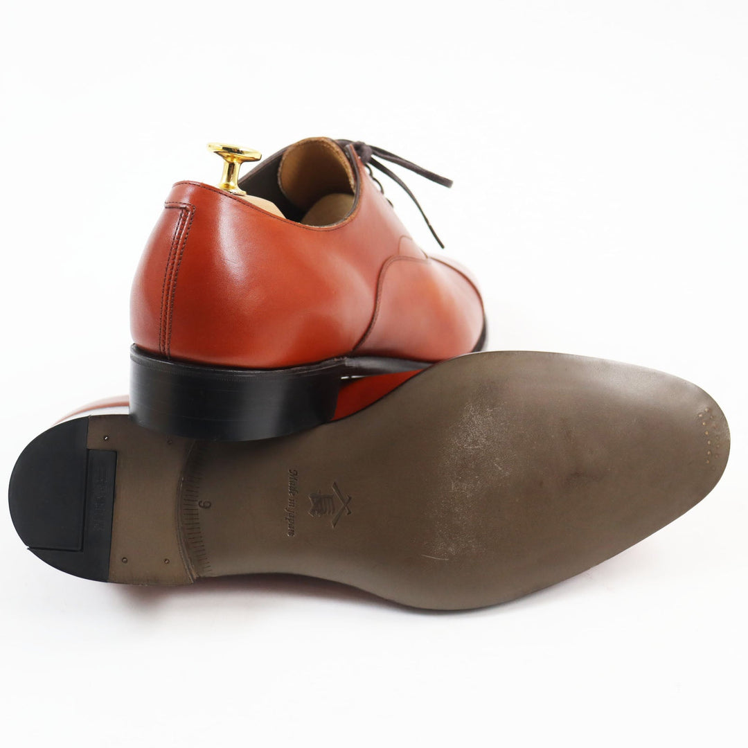 Sanyou Yamachou Leather shoes leather Brown Yujiro 9