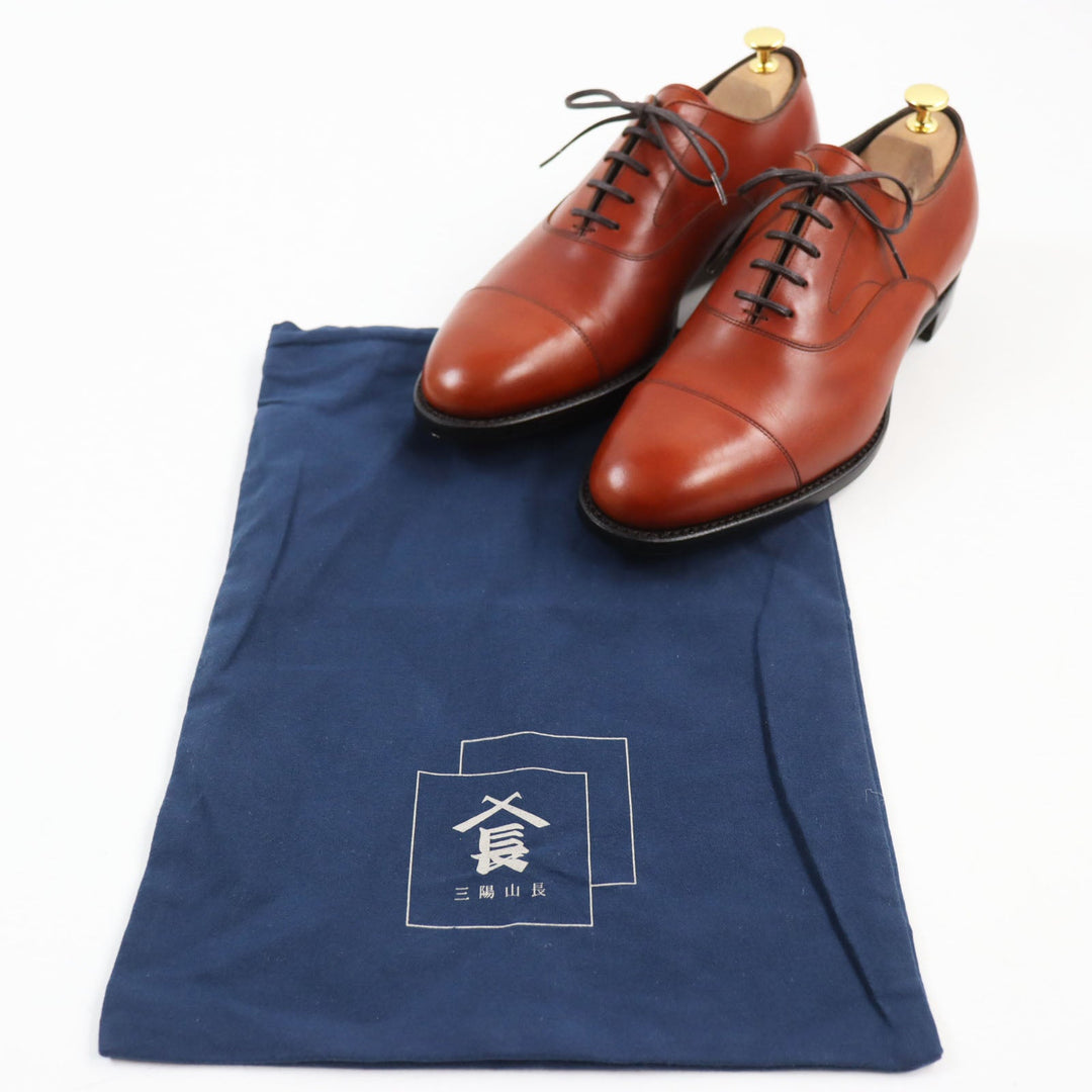 Sanyou Yamachou Leather shoes leather Brown Yujiro 9