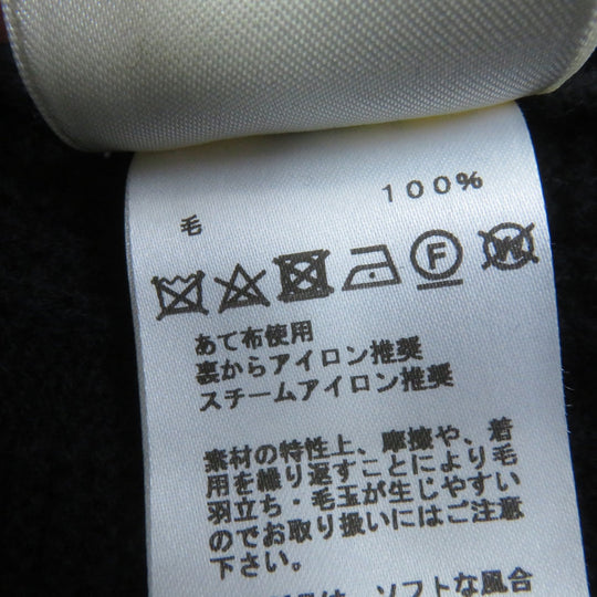 HERMES one piece Main: 100% wool black Women 34 Used Authentic