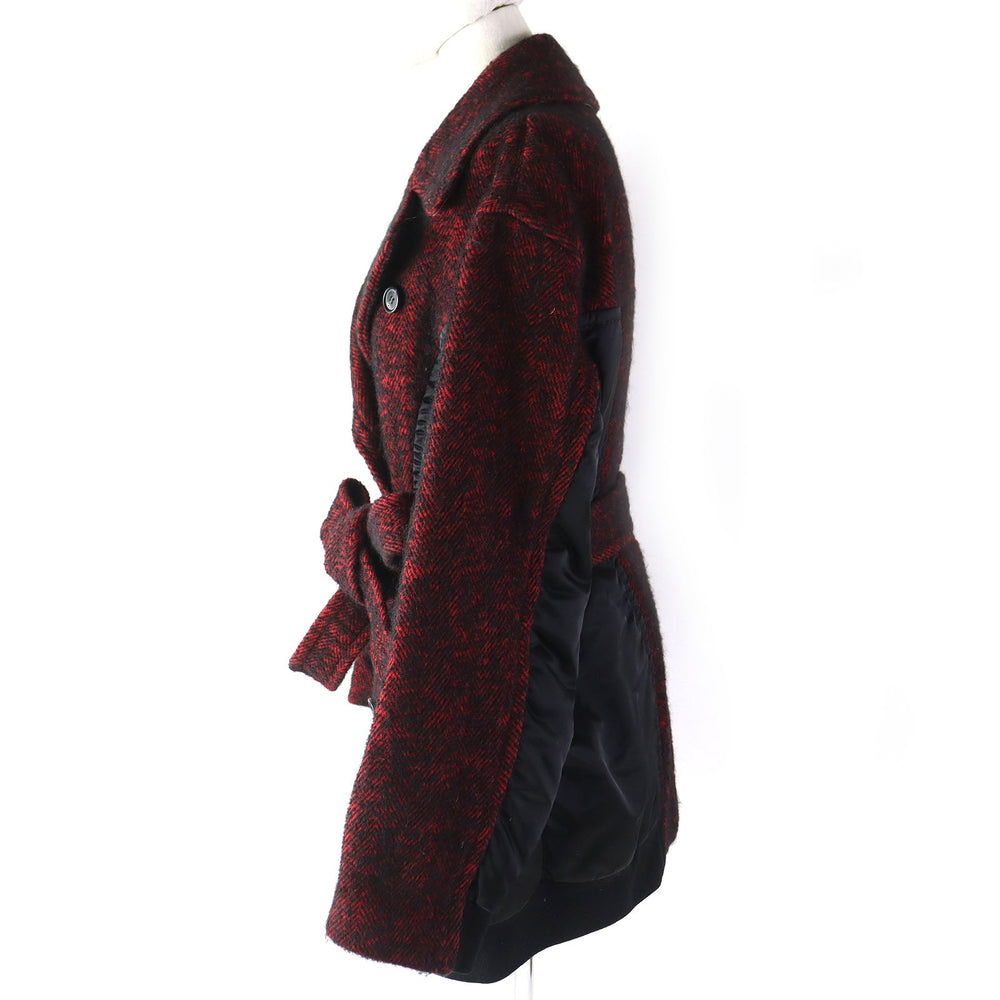 N°21 Jacket C20IN2M wool Red black 40