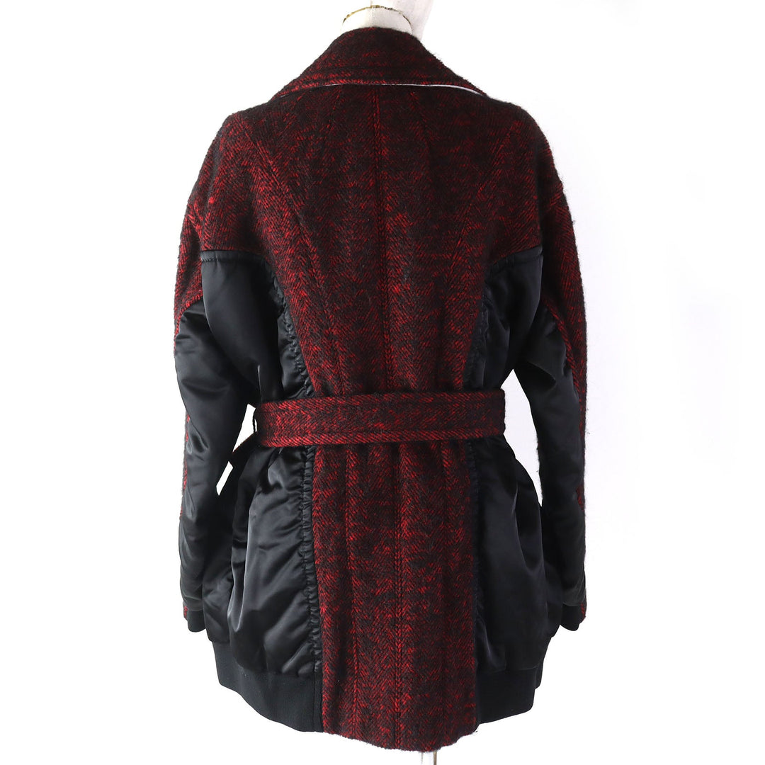 N°21 Jacket C20IN2M wool Red black 40