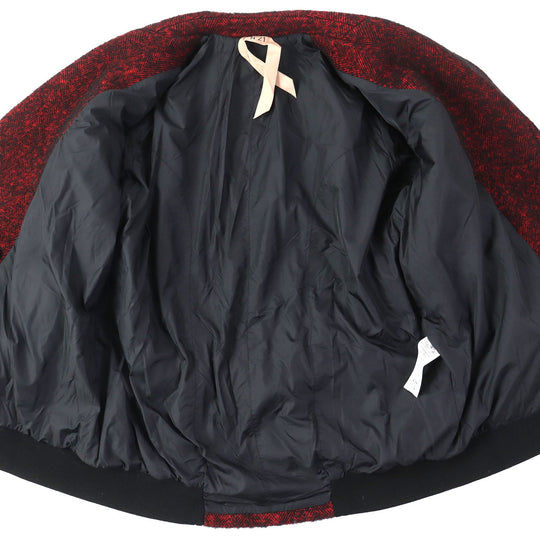 N°21 Jacket C20IN2M wool Red black 40