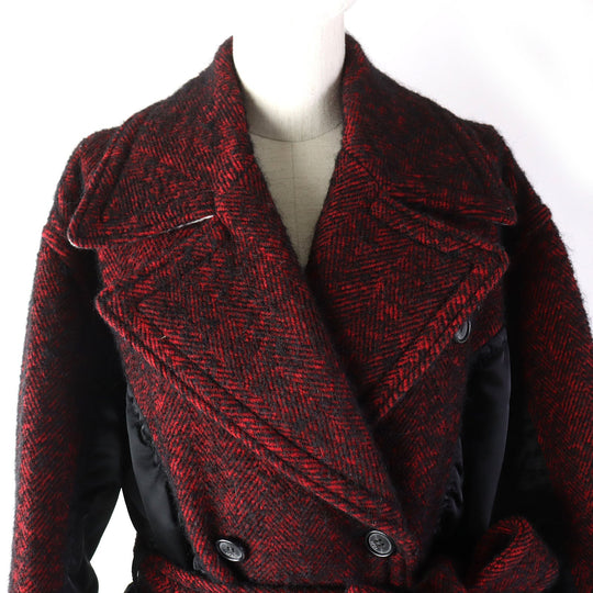 N°21 Jacket C20IN2M wool Red black 40