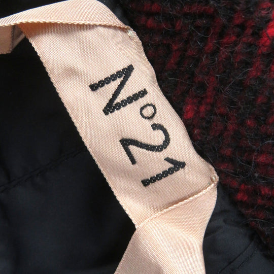 N°21 Jacket C20IN2M wool Red black 40