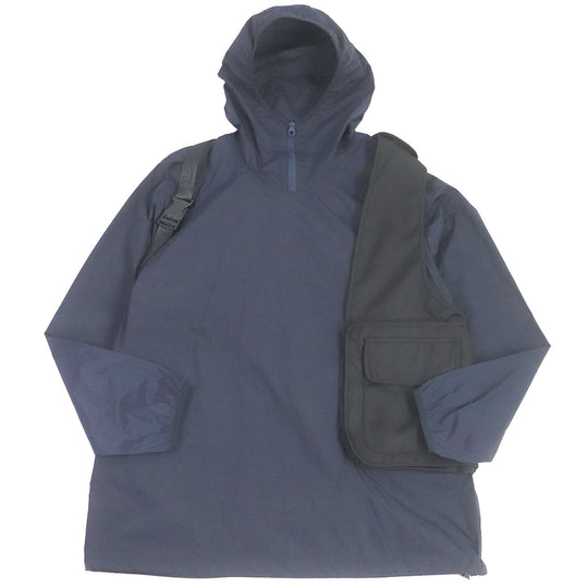 LOUIS VUITTON Blouson Main: 95% nylon, Main: 5% polyurethane, Part: 100% nylon Navy mens 52 Used Authentic