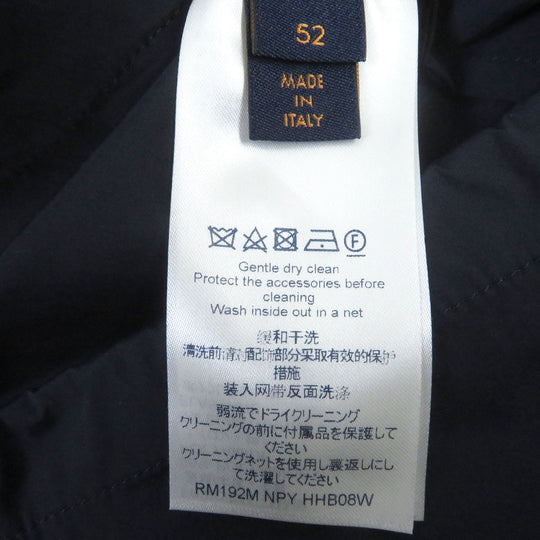 LOUIS VUITTON Blouson Main: 95% nylon, Main: 5% polyurethane, Part: 100% nylon Navy mens 52 Used Authentic