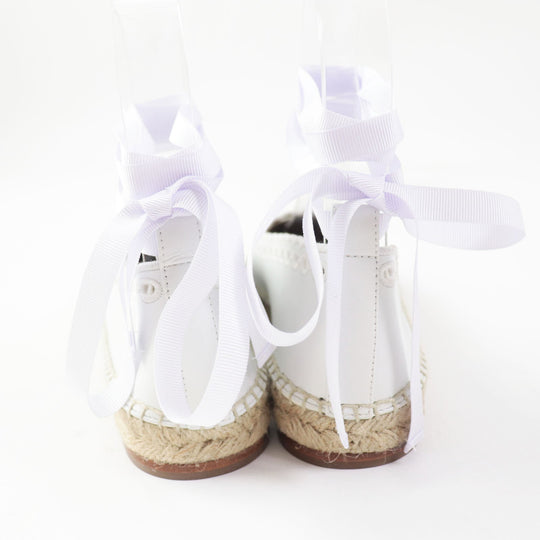 HERMES Leather shoes Main: Leather white Guapa Women 36 Used Authentic