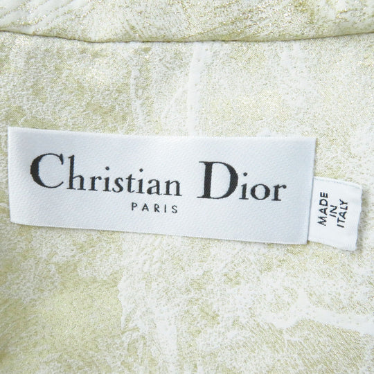 Christian Dior Nylon jacket 217C31A2985 Main: 79% polyester, 13% nylon, 8% nylon light beige gold Toile de Jouy Windbreaker Women S Used Authentic