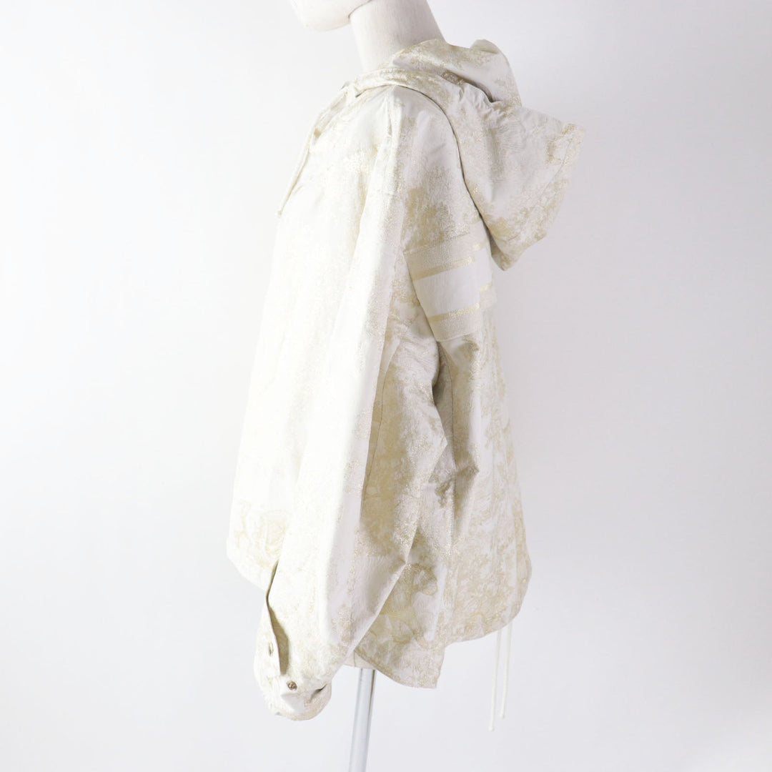 Christian Dior Nylon jacket 217C31A2985 Main: 79% polyester, 13% nylon, 8% nylon light beige gold Toile de Jouy Windbreaker Women S Used Authentic