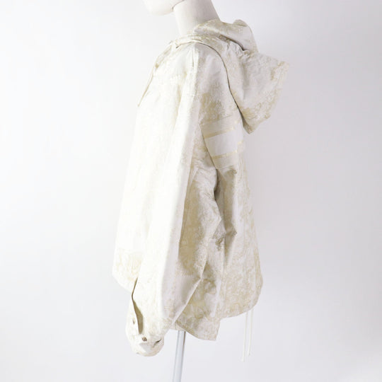 Christian Dior Nylon jacket 217C31A2985 Main: 79% polyester, 13% nylon, 8% nylon light beige gold Toile de Jouy Windbreaker Women S Used Authentic
