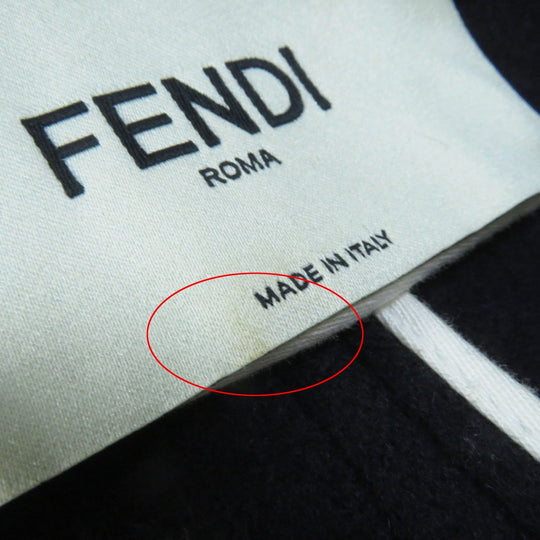FENDI coat Outer: 90% wool, Outer: 10% cashmere, Lining: 100% cotton Dark navy Women 40 Used Authentic
