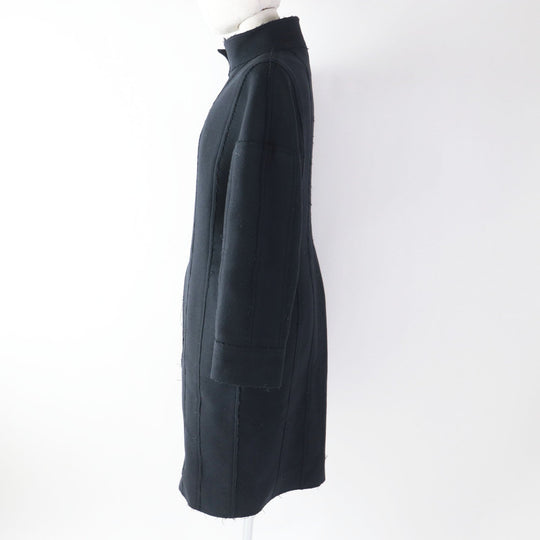 FENDI coat Outer: 90% wool, Outer: 10% cashmere, Lining: 100% cotton Dark navy Women 40 Used Authentic