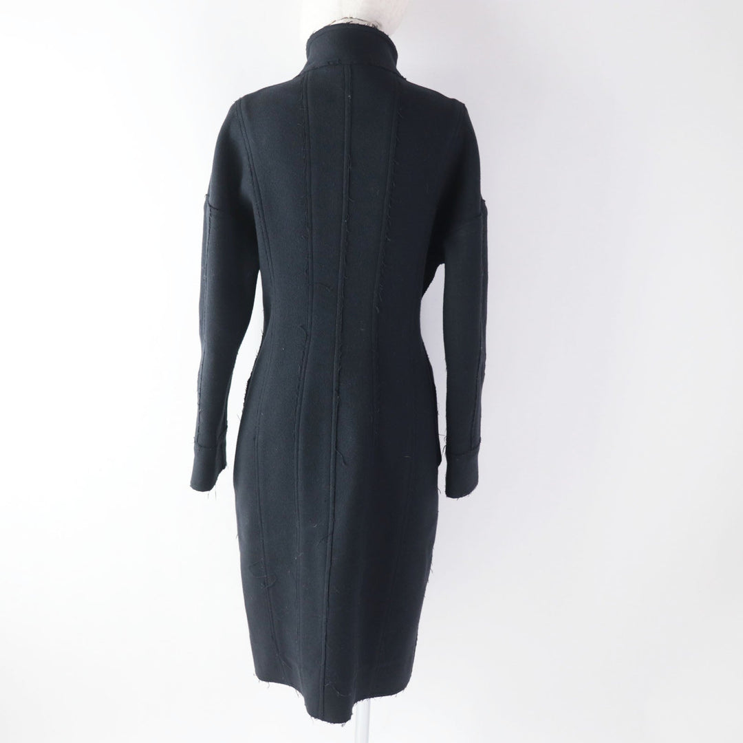 FENDI coat Outer: 90% wool, Outer: 10% cashmere, Lining: 100% cotton Dark navy Women 40 Used Authentic