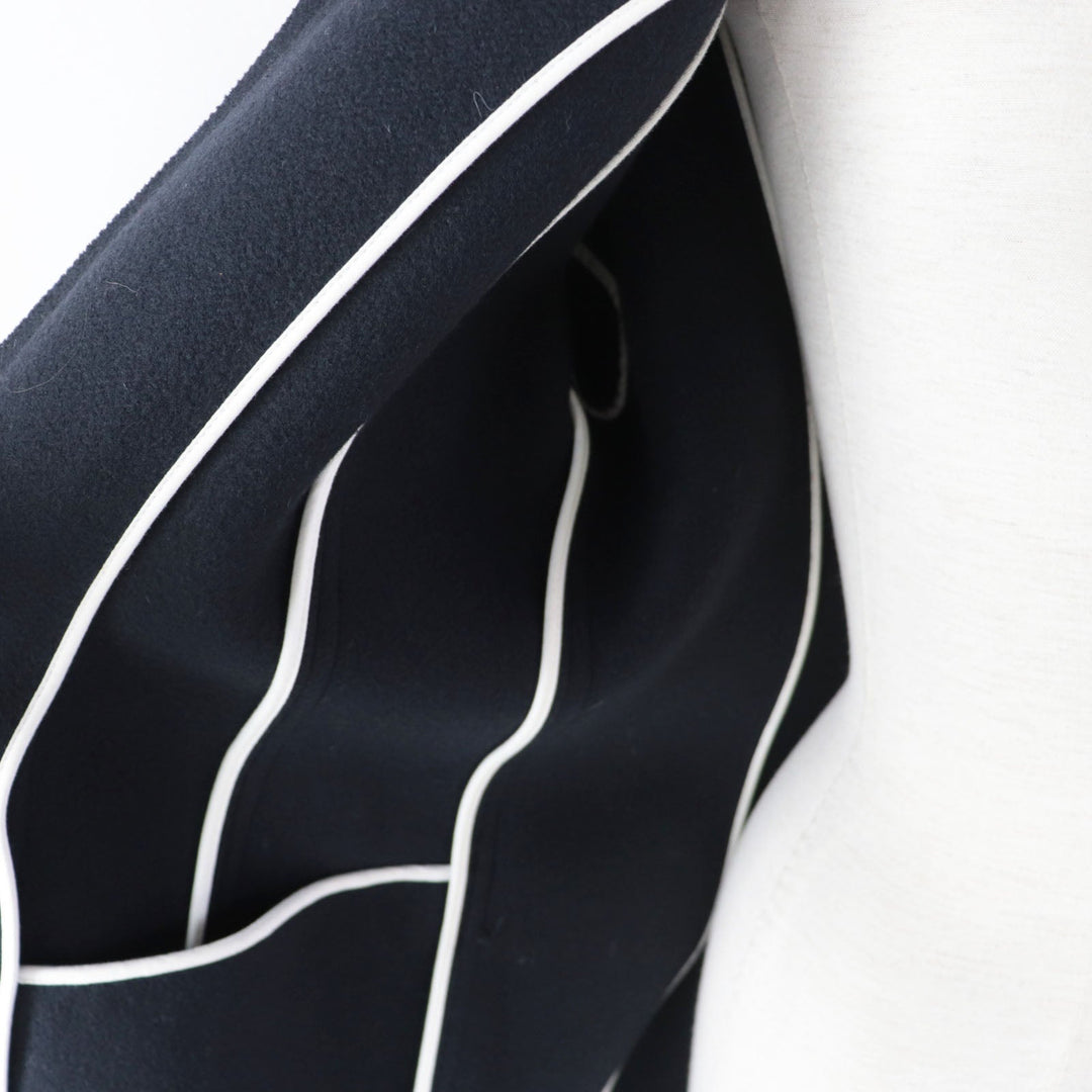 FENDI coat Outer: 90% wool, Outer: 10% cashmere, Lining: 100% cotton Dark navy Women 40 Used Authentic