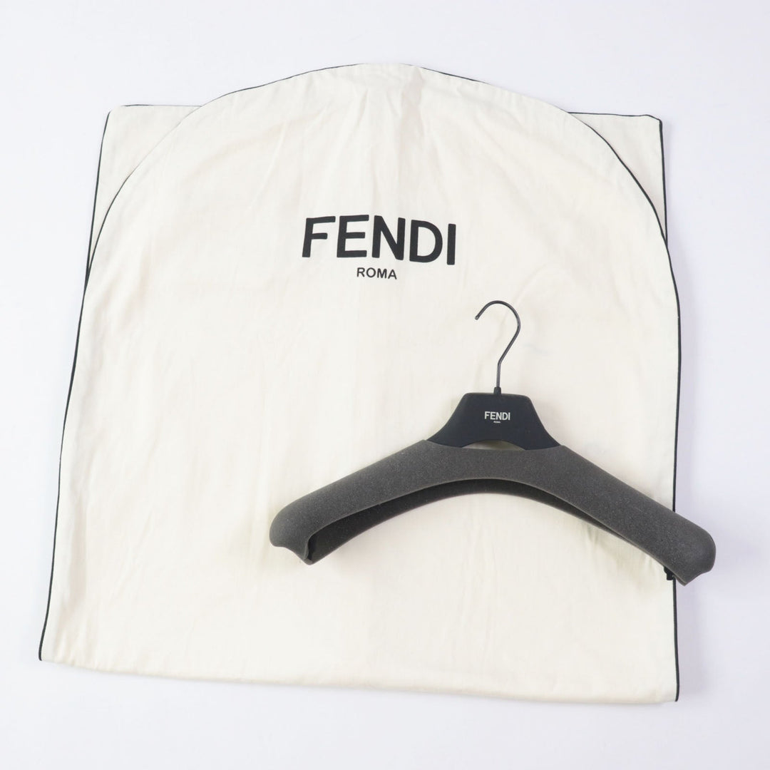 FENDI coat Outer: 90% wool, Outer: 10% cashmere, Lining: 100% cotton Dark navy Women 40 Used Authentic
