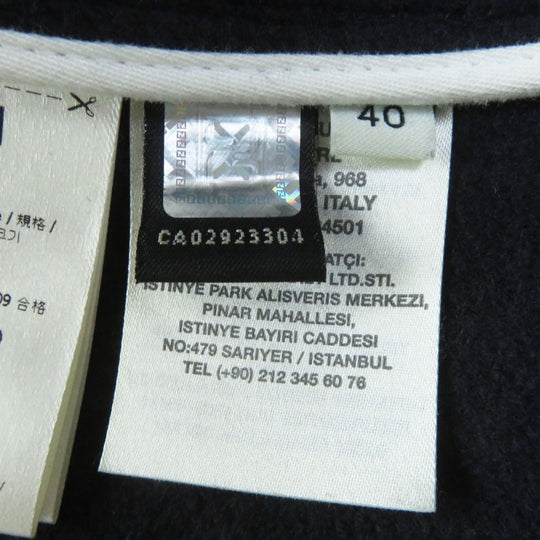 FENDI coat Outer: 90% wool, Outer: 10% cashmere, Lining: 100% cotton Dark navy Women 40 Used Authentic