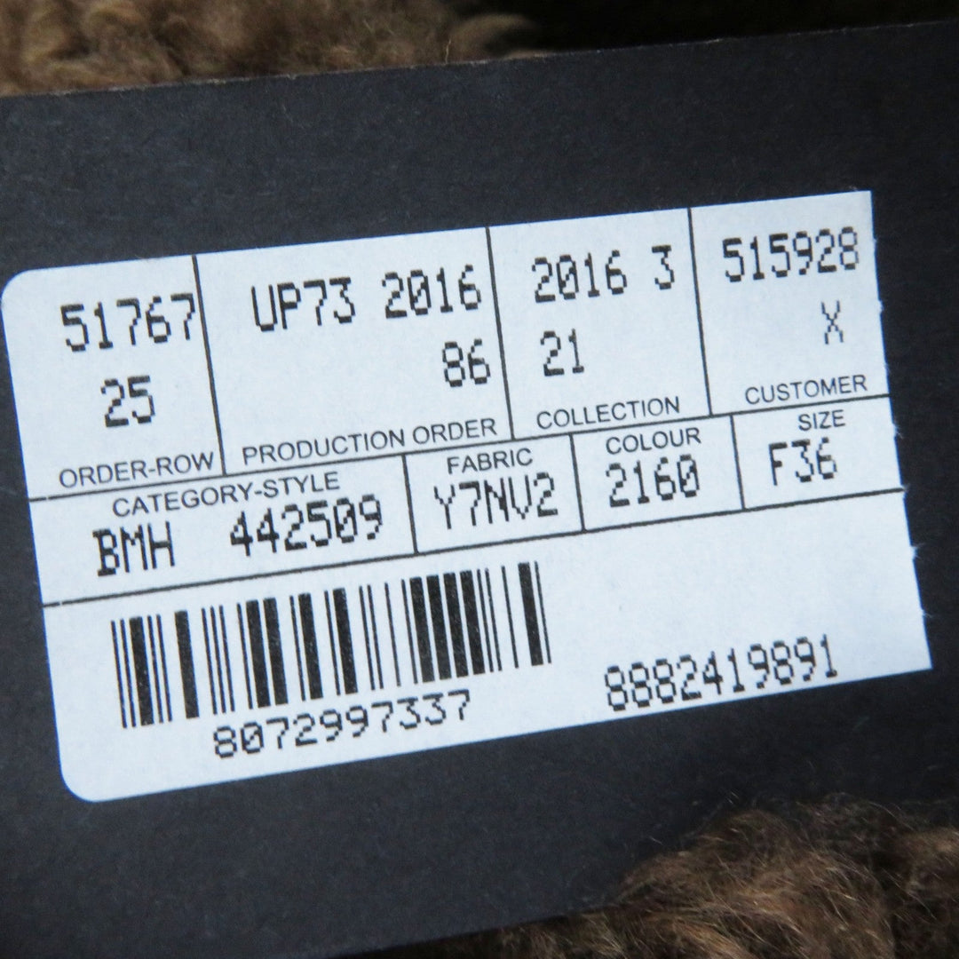 SAINT LAURENT PARIS Mouton coat 442509 Main: 100% mouton Brown Women 36 Used Authentic
