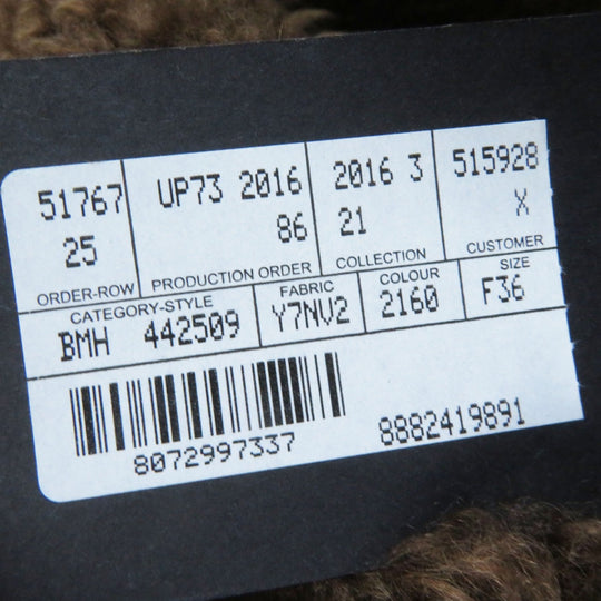 SAINT LAURENT PARIS Mouton coat 442509 Main: 100% mouton Brown Women 36 Used Authentic